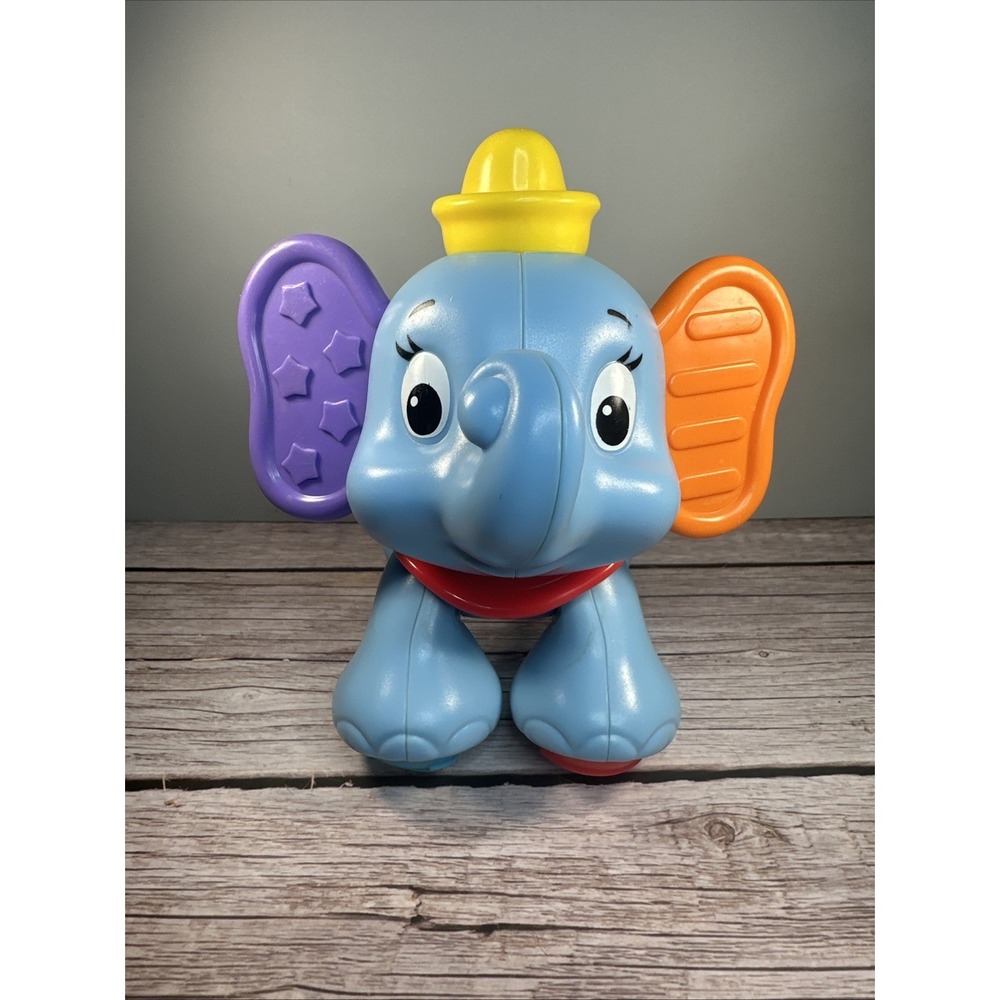 Fisher Price Baby Dumbo Elephant Click Clack Walt Disney Amazing Animals